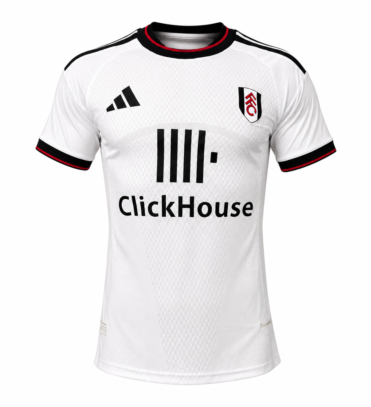 Camiseta Fulham 26-27 local con escudo y logos termosellados