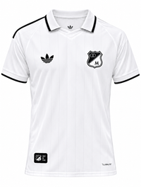Camiseta Millonarios 80 años edición especial con escudo termosellado