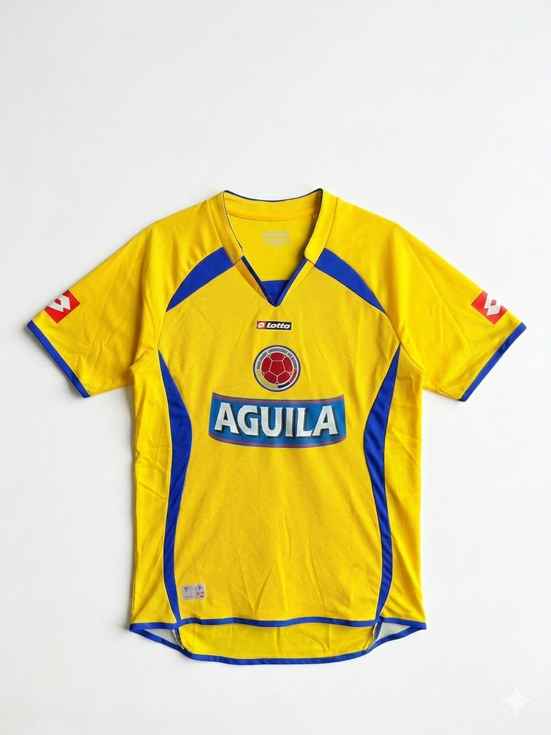 Camiseta Retro Colombia 2007 Amarilla
