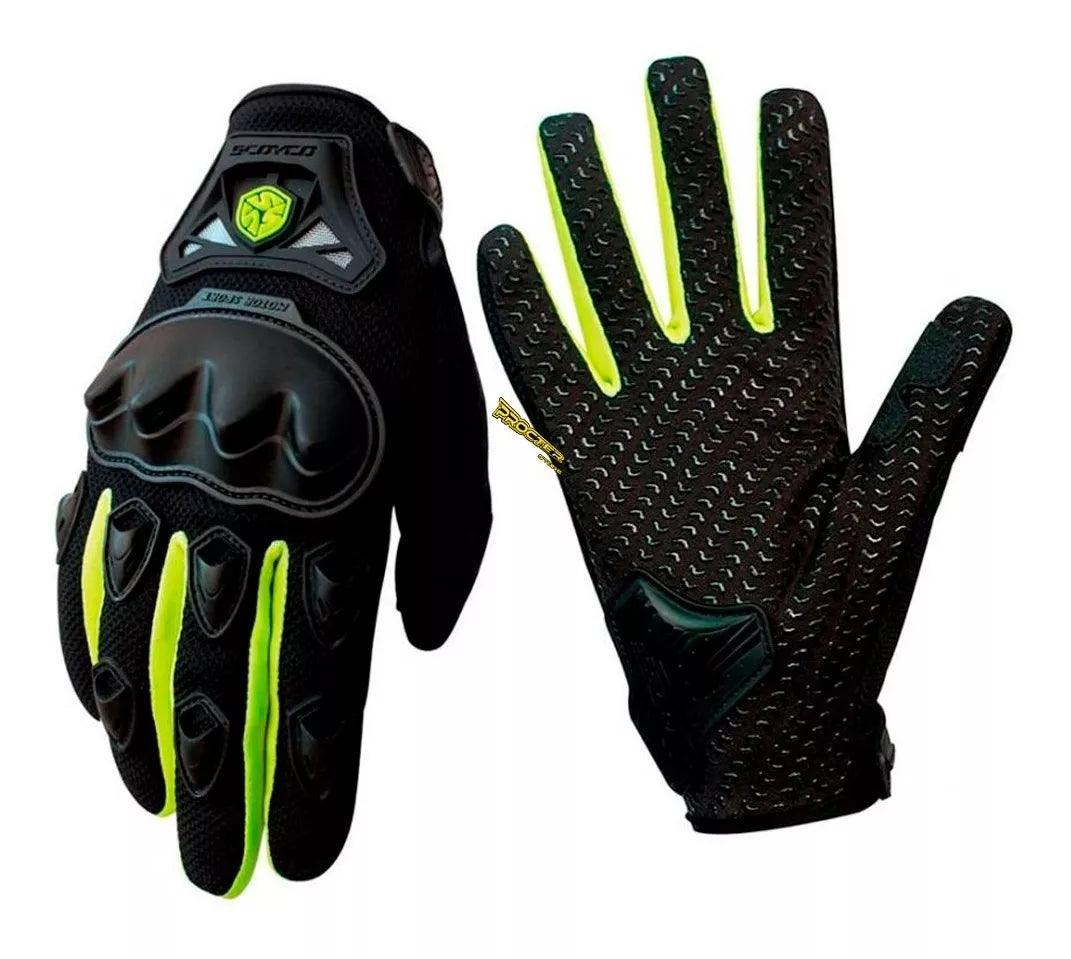 Guantes Moto Scoyco Mc29 + Guantes 1 Piel + Mascara Plan