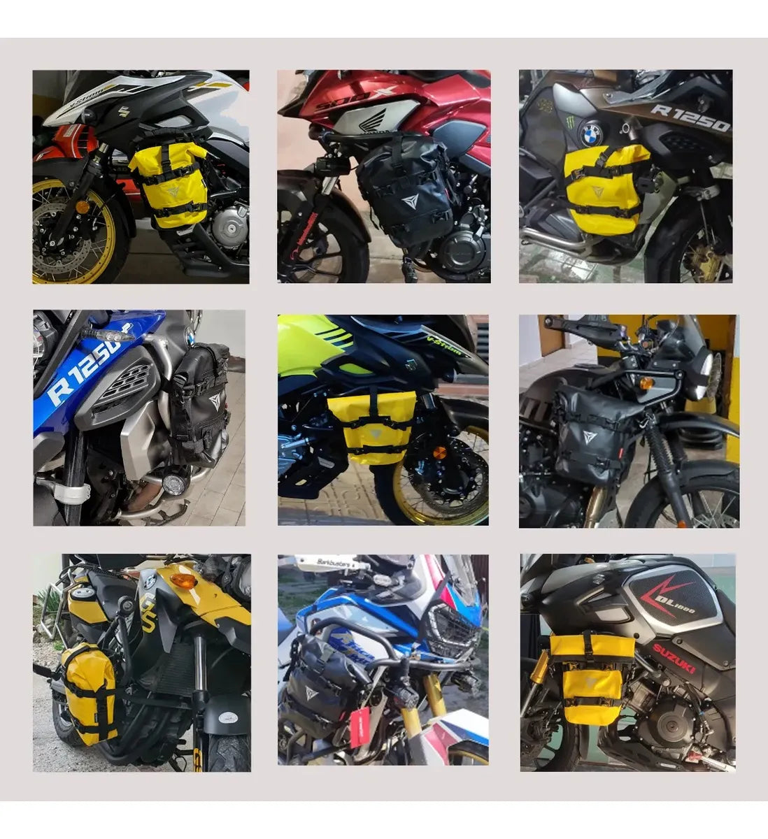 Maleta Impermeable Para Defensas De Motocicleta Drybags