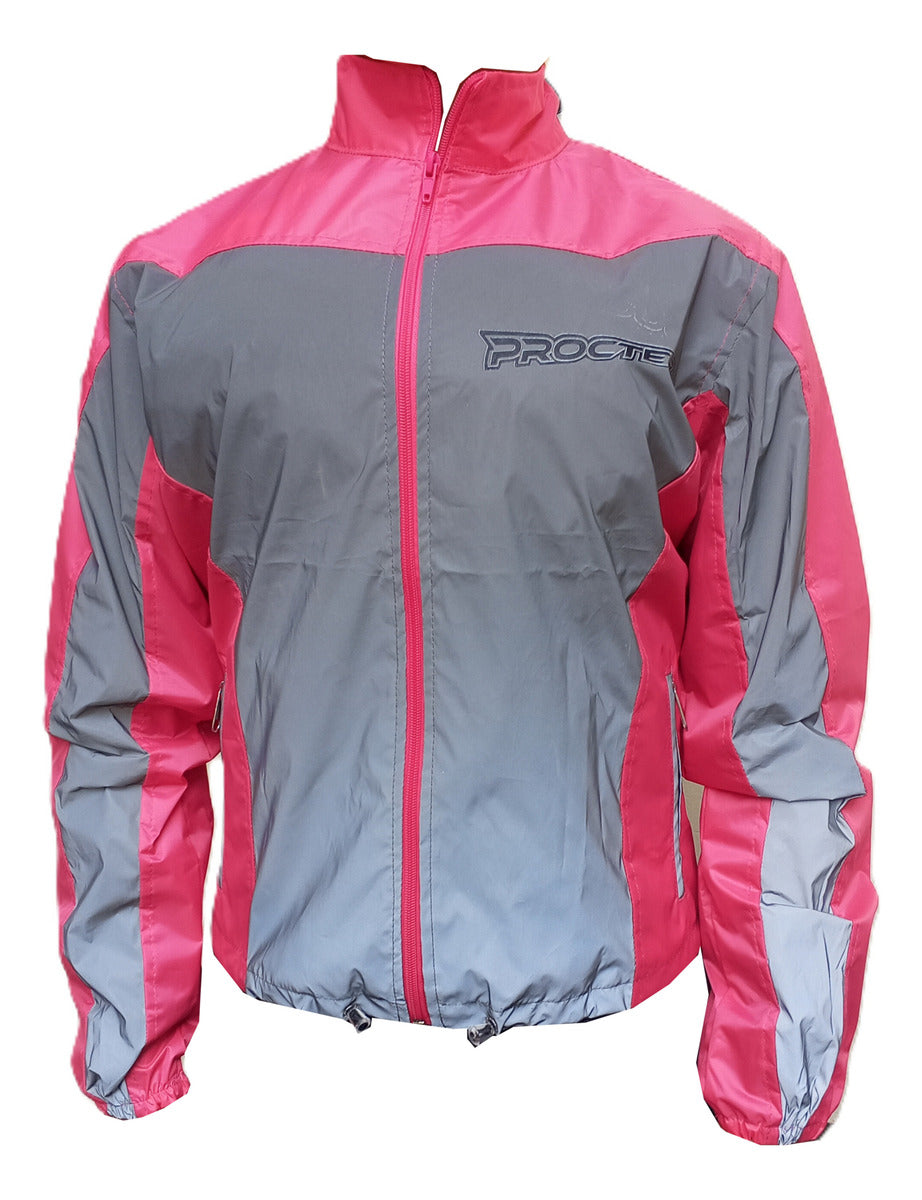 Chaqueta Rompevientos Reflectiva y Liviana Rosado Dama