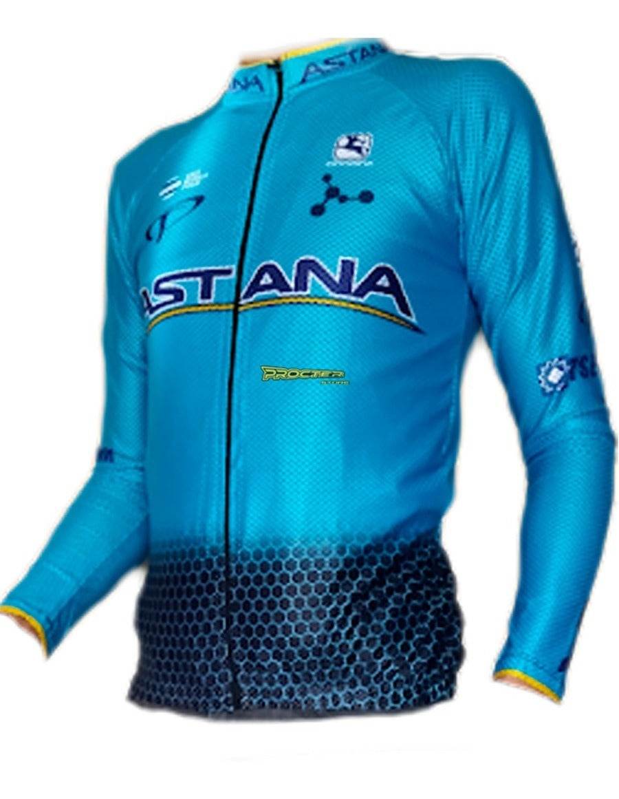 Jersey Ciclismo Maillot Manga Larga Ruta Mtb Colombia Camisa Astana M