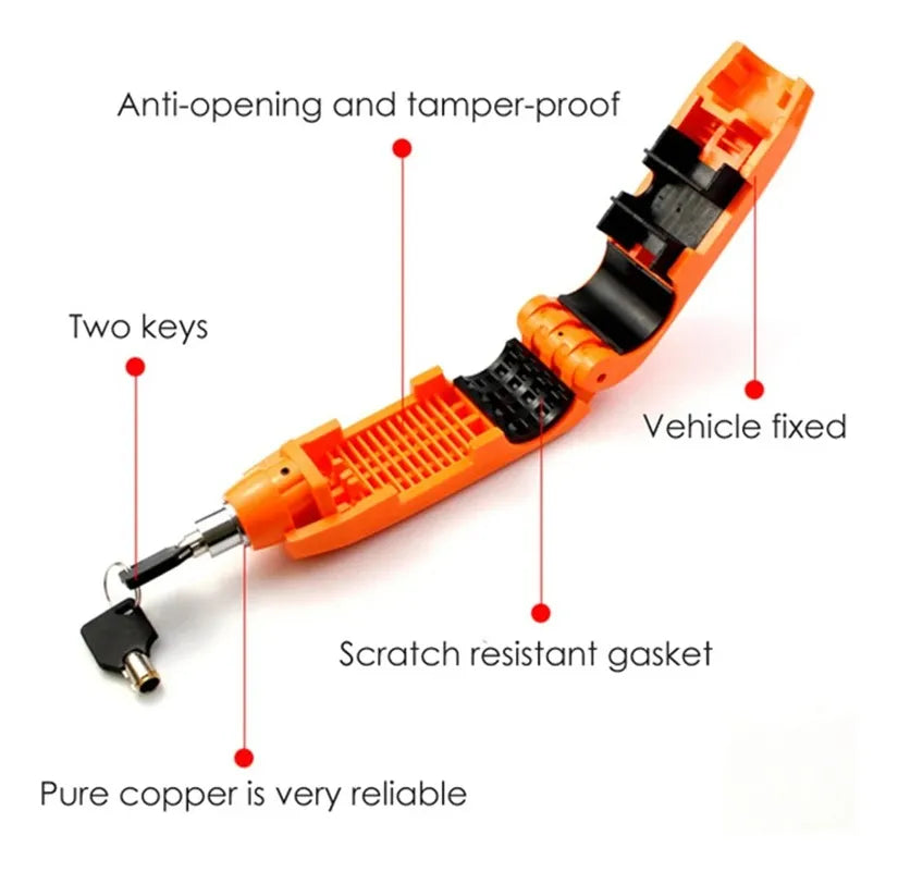 Candado Antirrobo Con Alarma Para Moto Manilar Universal4