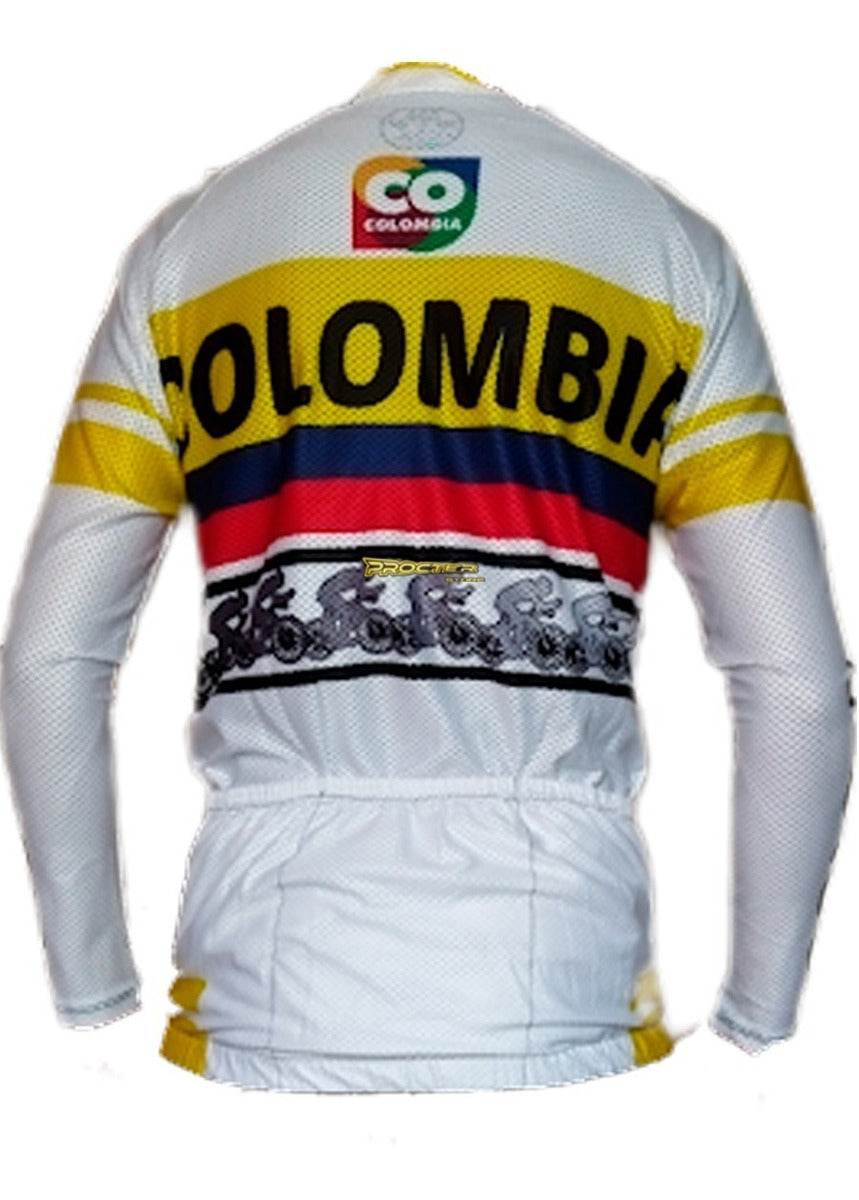 Jersey Ciclismo Maillot Manga Larga Ruta Mtb Colombia Camisa