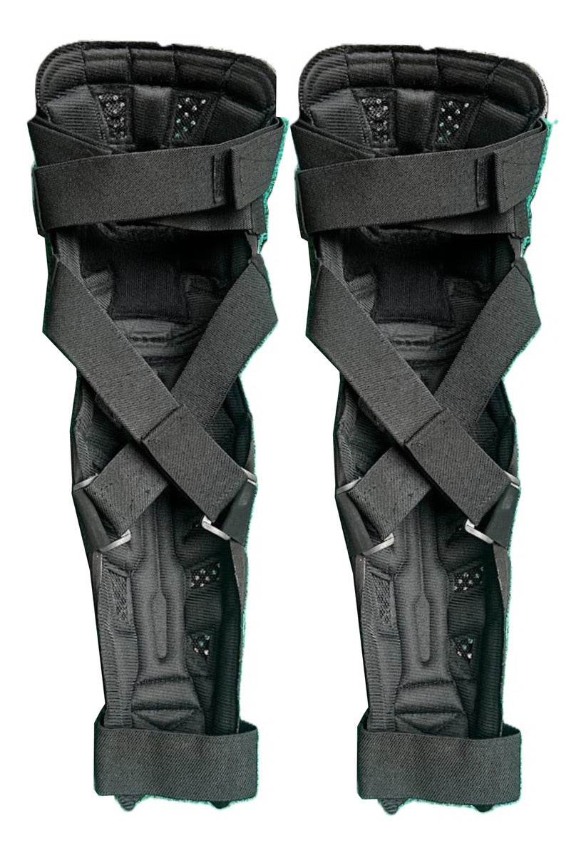 Rodilleras Canilleras Protección Motociclista Con Ajuste Pin