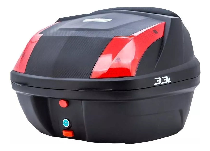 Maletero O Baúl Tomcat 33lt Con Espaldar Base Incluida Negro Espaldar