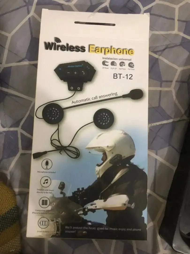 Intercomunicador Bt12 Auriculares Casco Bluetooh1