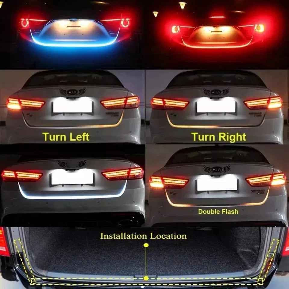 Tira Led Cinta Luz Led Baul 12v Impermeable 5 Funciones Drl1