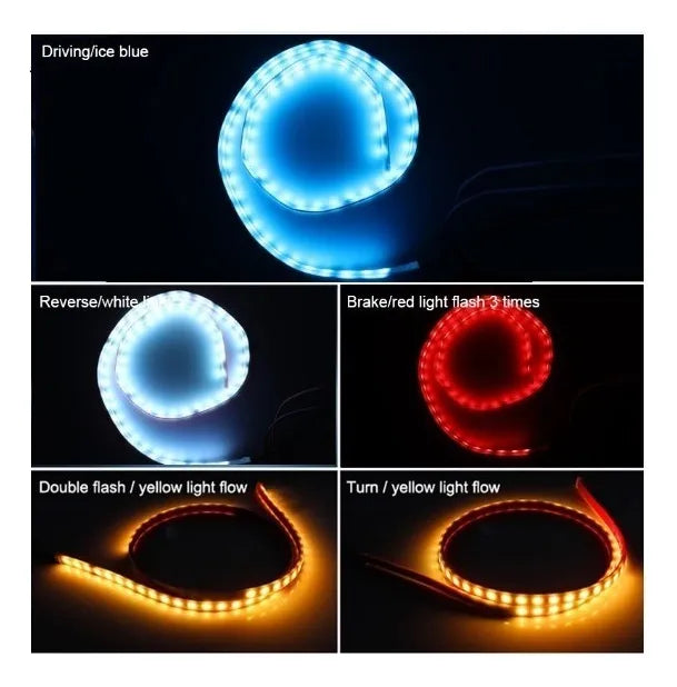 Cinta Luz Led Baúl Stop Reversa Direccionales 4 Colores Pro2