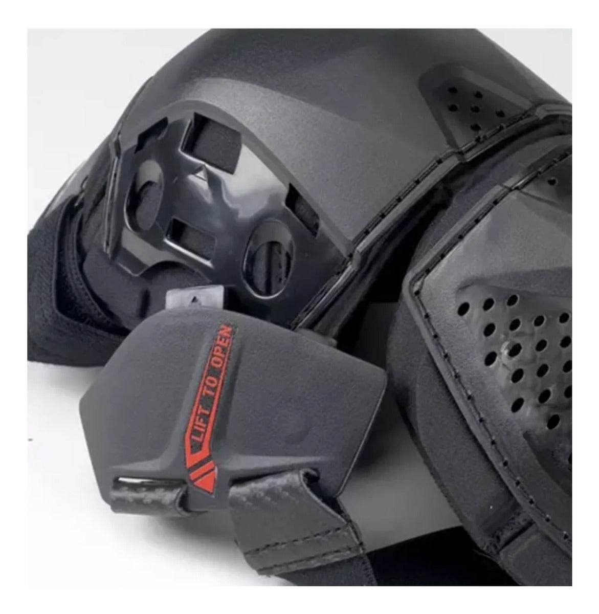 Rodilleras Canilleras Protección Motociclista Con Ajuste Pin