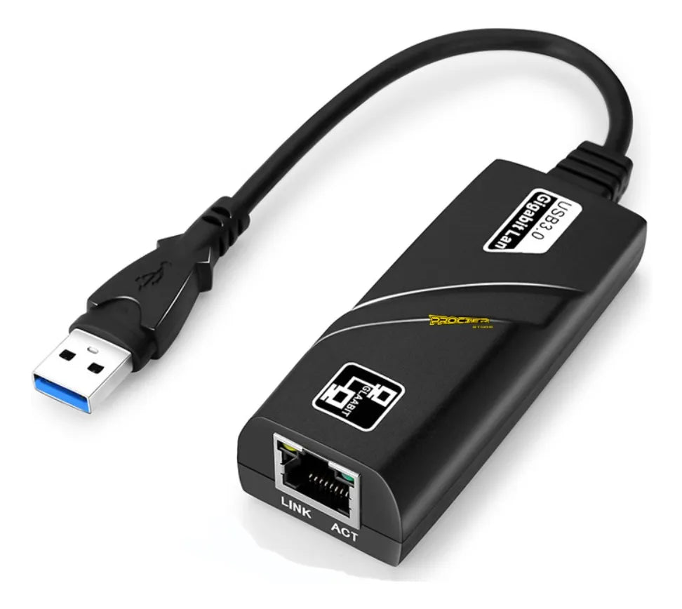 Adaptador De Red Usb 3.0 A Rj45 Ethernet Lan 1000mbps Reales0