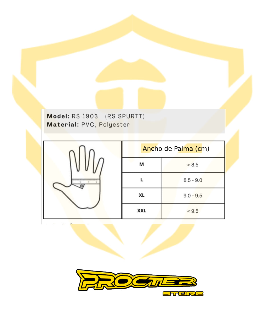 Guantes Rs Spurtt Táctiles Con Protección En Nudillos Moto
