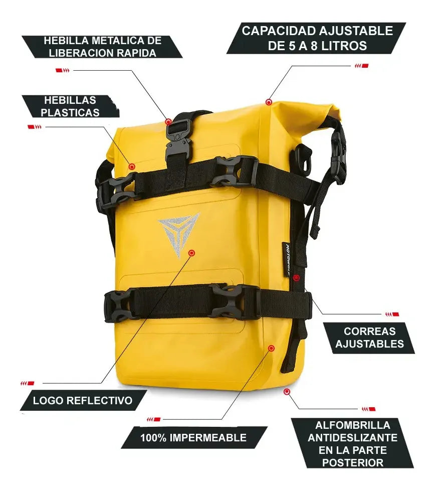 Maleta Impermeable Para Defensas De Motocicleta Drybags