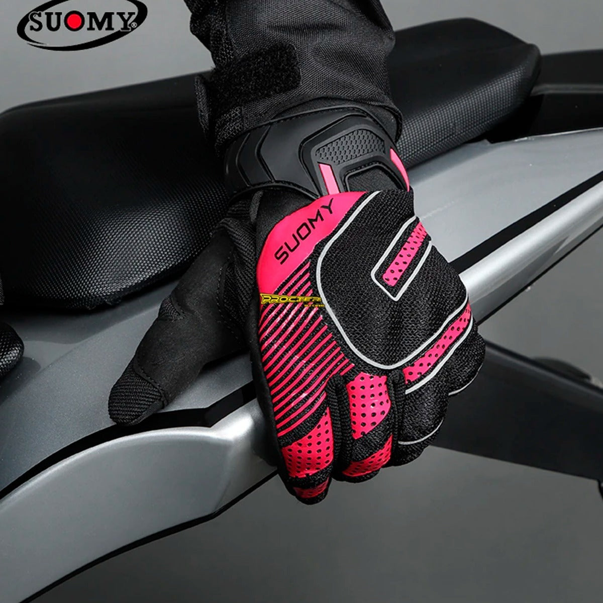 Guantes Táctiles Con Protección Reflectivo Suomy