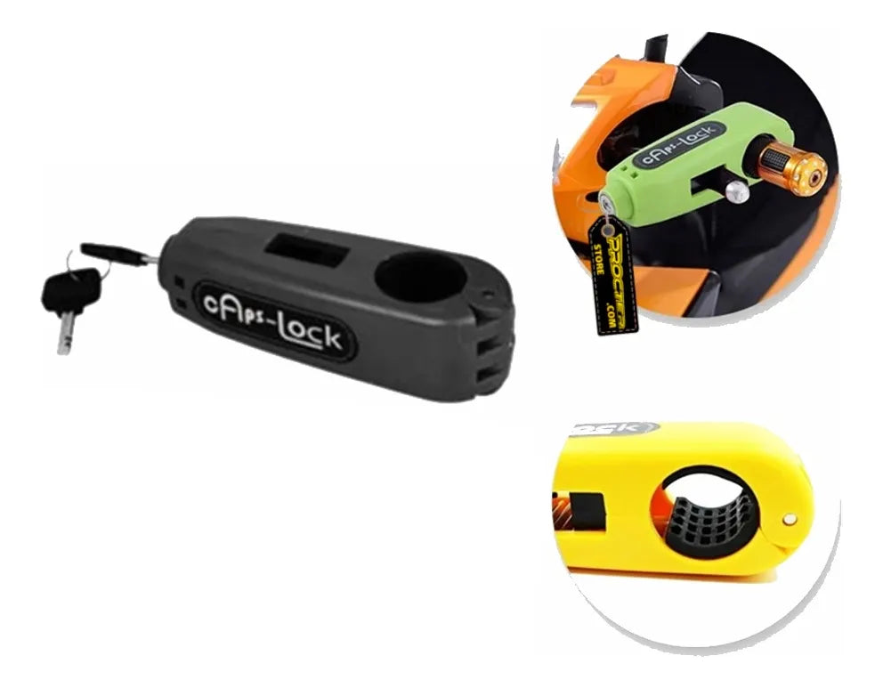 Candado Antirrobo Con Alarma Para Moto Manilar Universal0