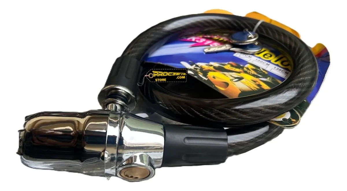 Candado Guaya Grande Con Alarma Cable Lock1