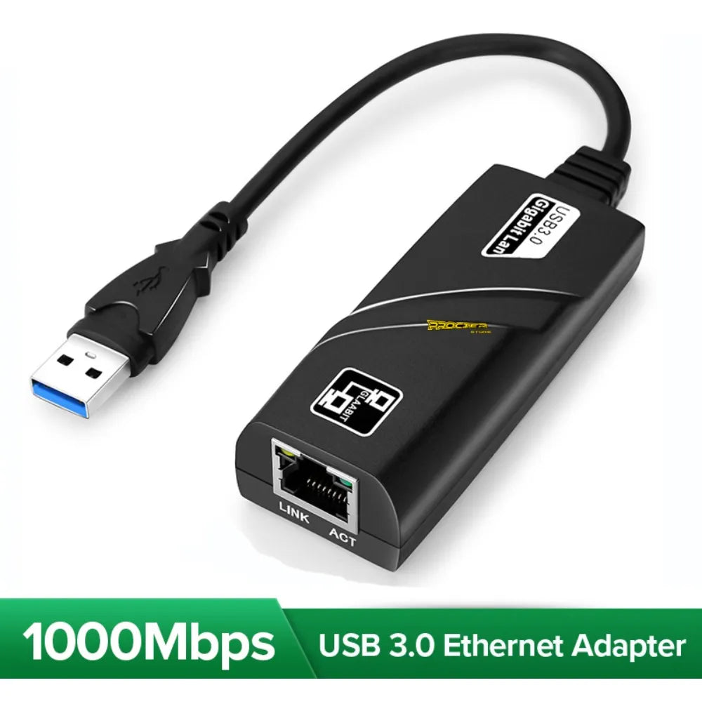 Adaptador De Red Usb 3.0 A Rj45 Ethernet Lan 1000mbps Reales2