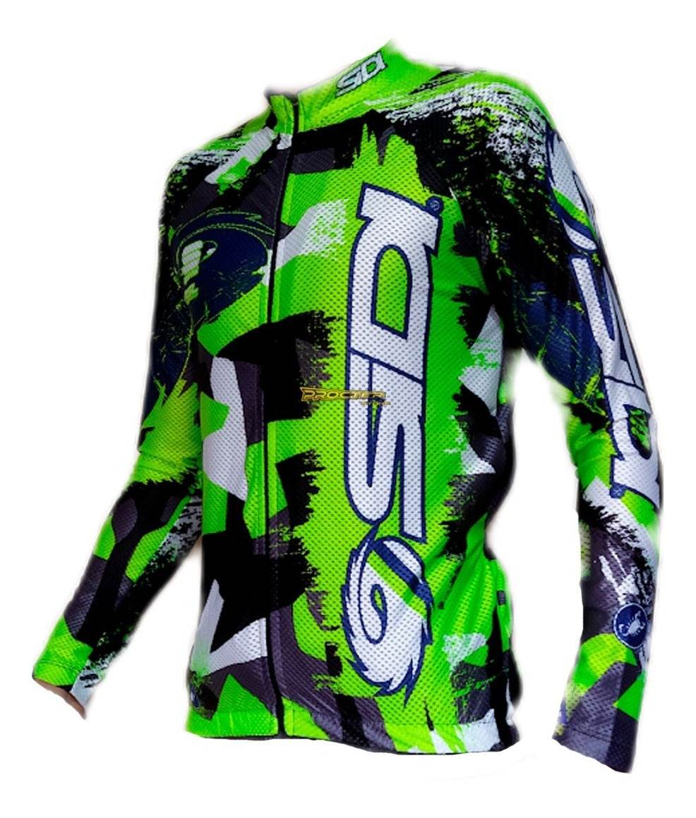 Jersey Ciclismo Maillot Manga Larga Ruta Mtb Colombia Camisa Sidi S