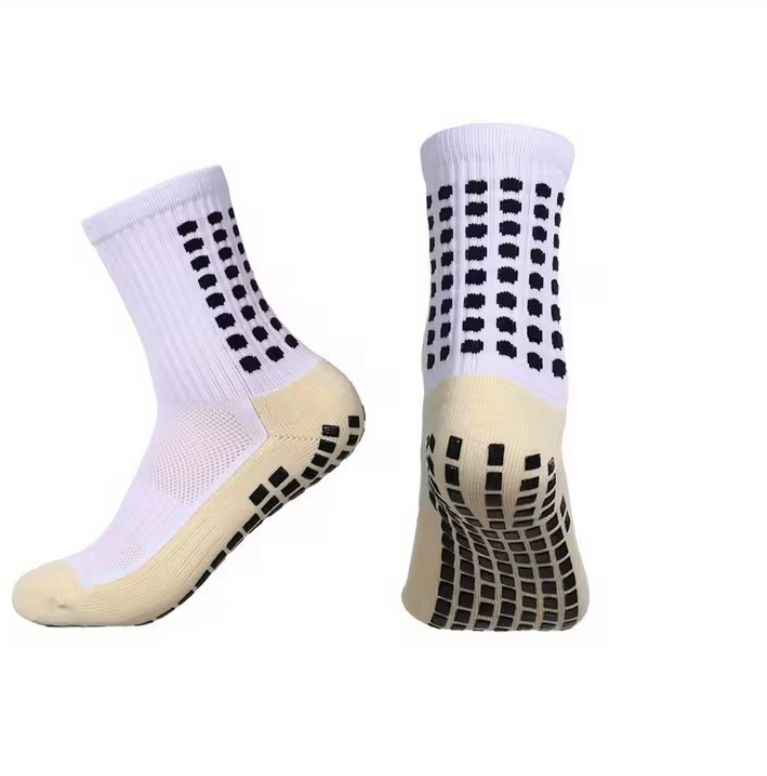 Medias Fútbol Antideslizantes Blancas