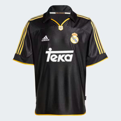 Camiseta Retro Real Madrid 99/00 RealNegra99 | Velocity Savage - Ropa Deportiva de Fútbol en Colombia