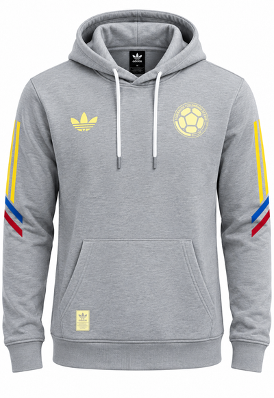 Buzo Hoodie Selección Colombia, foto de estudio en fondo blanco