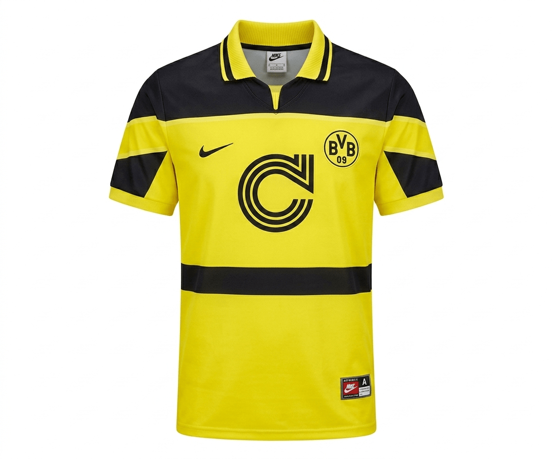 Camiseta Retro Borussia Dortmund 1996/97 Versión Jugador y Fan - Calidad 1:1 | Velocity Savage