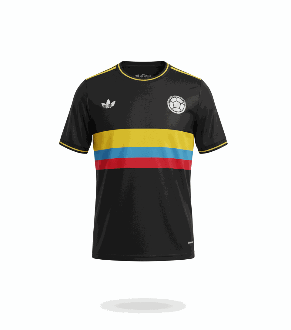 Camiseta Selección Colombia Centenario Negra 2024 | Velocity Savage