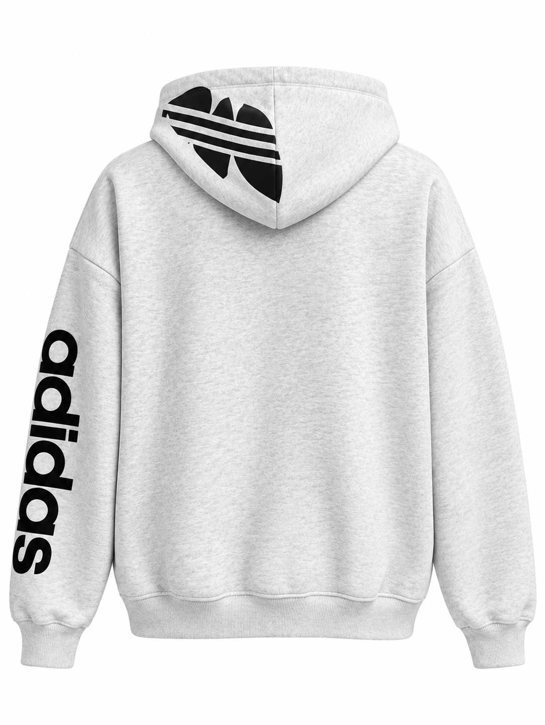 Hoodie gris Adidas Originals, espalda