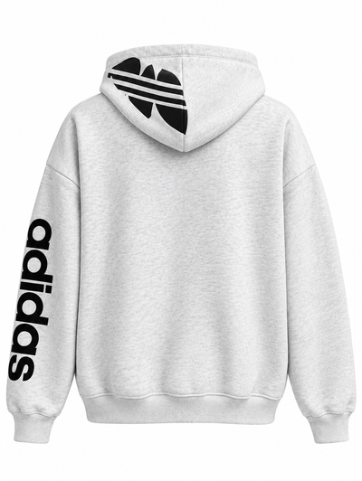 Hoodie gris Adidas Originals, espalda