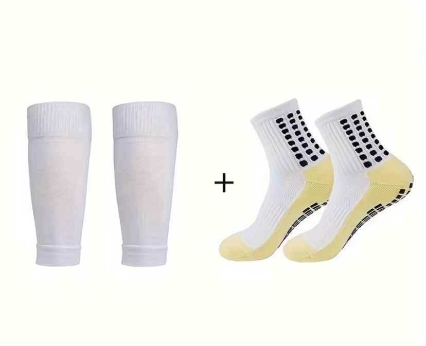 Medias + Pernera Blanca Fútbol | Velocity Savage