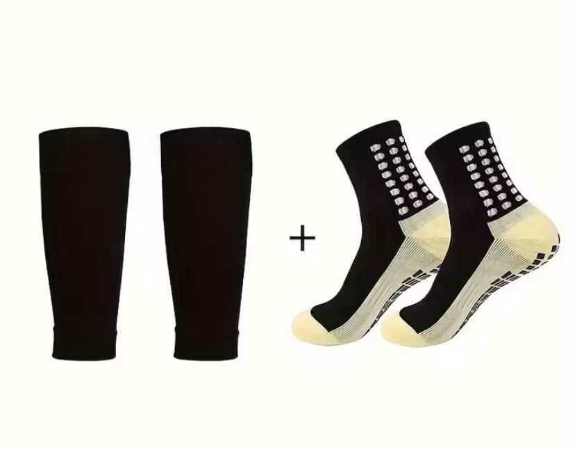 Medias + Pernera Negra Fútbol | Velocity Savage