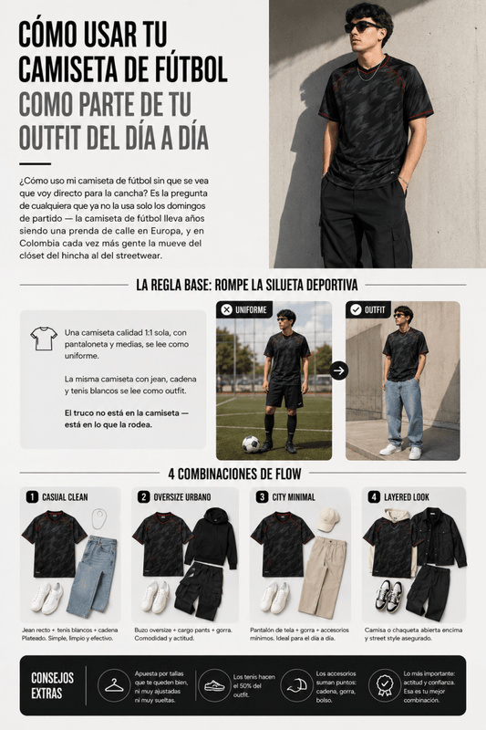 Cómo usar tu camiseta de fútbol como prenda de calle (sin que parezca que vas para el estadio) - Velocity Savage