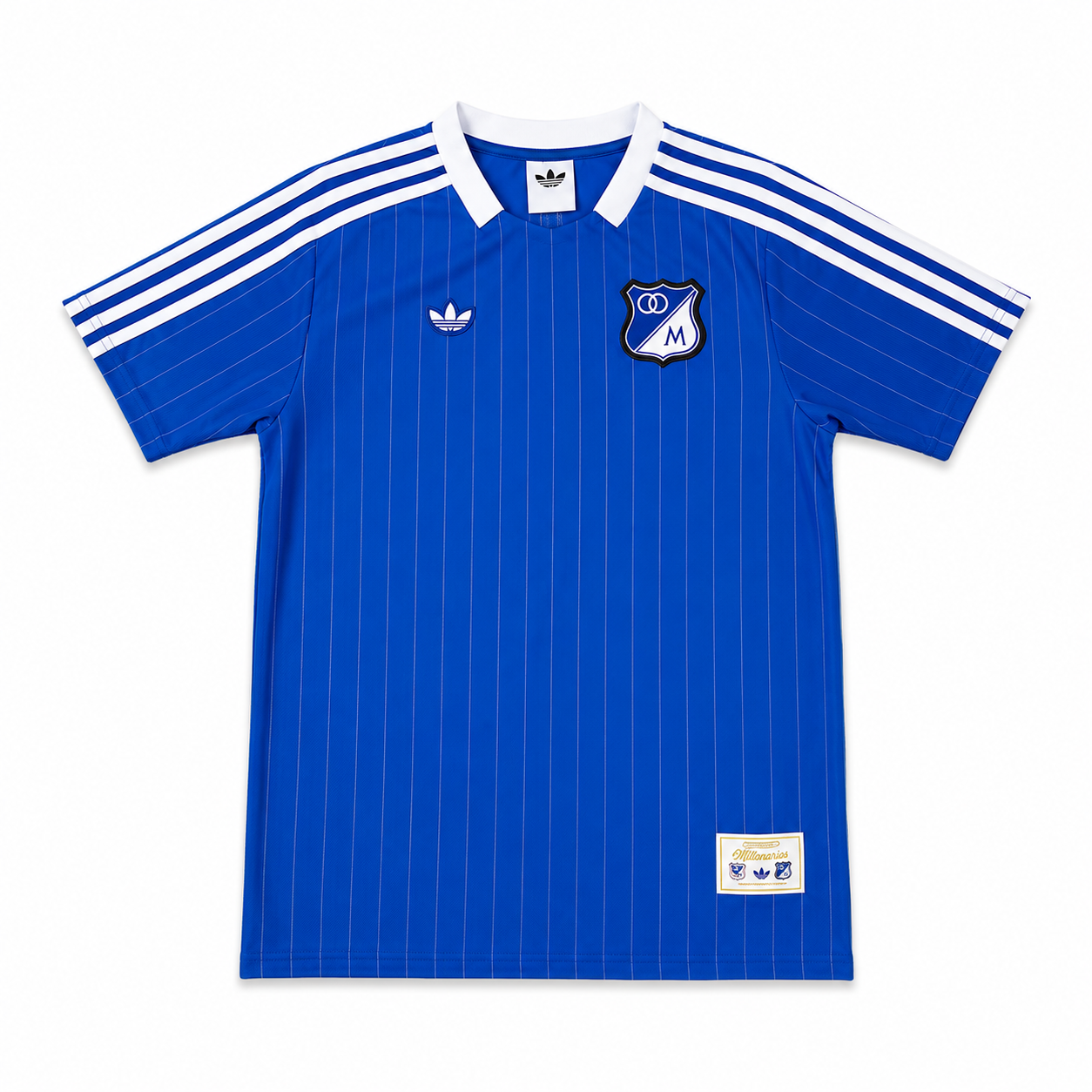 Camiseta Icon Millonarios Azul de alta calidad frente y espalda