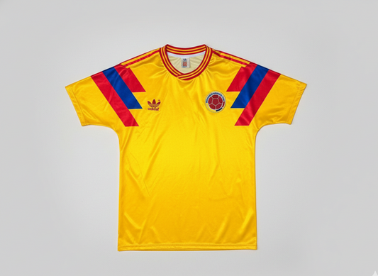 Camiseta Retro Colombia 1990 CamisetaRetroColombia1990 | Velocity Savage - Ropa Deportiva de Fútbol en Colombia