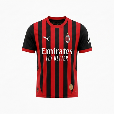Camiseta AC Milan 2026/2027 versión jugador negra con rojo de Velocity Savage