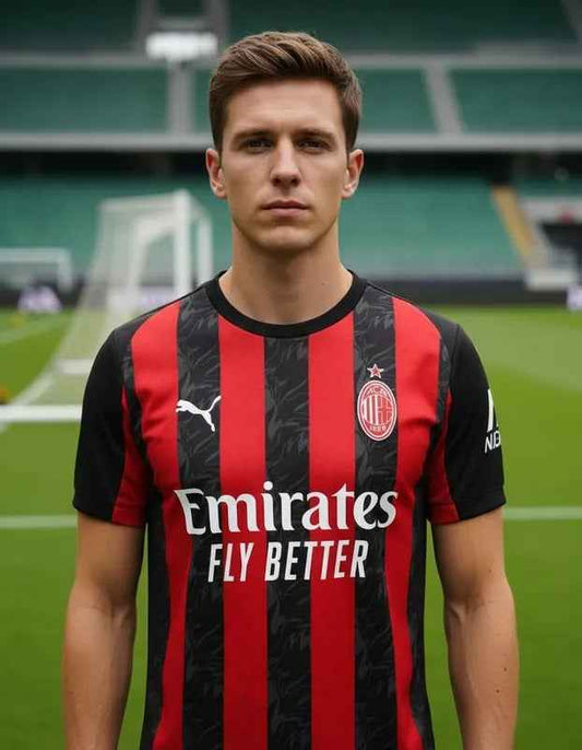 Camiseta AC Milán Camiseta_Milan | Velocity Savage - Ropa Deportiva de Fútbol en Colombia