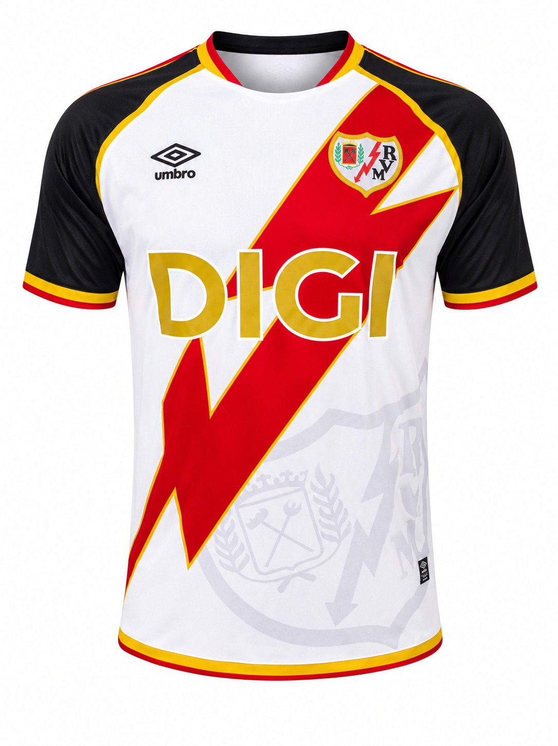Camiseta Rayo Vallecano 26-27 local con escudo y logos termosellados