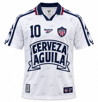 Camiseta Retro Junior de Barranquilla 1998 con el 10