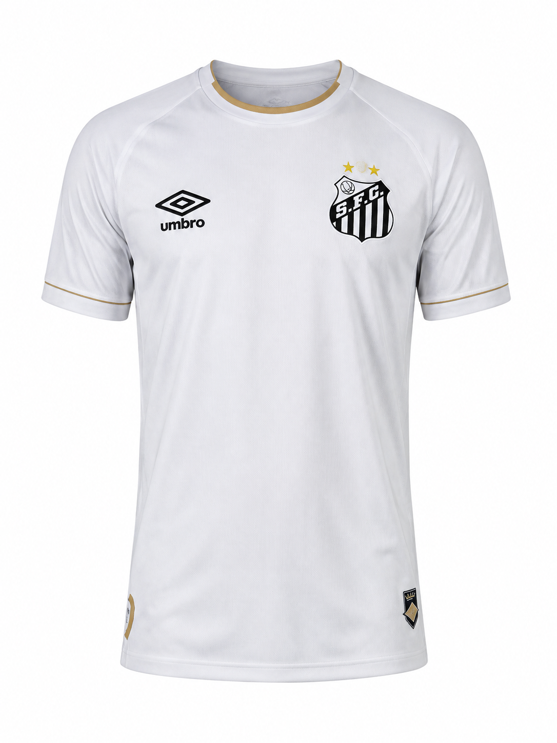 Camiseta Santos 26-27 con escudo y logos termosellados