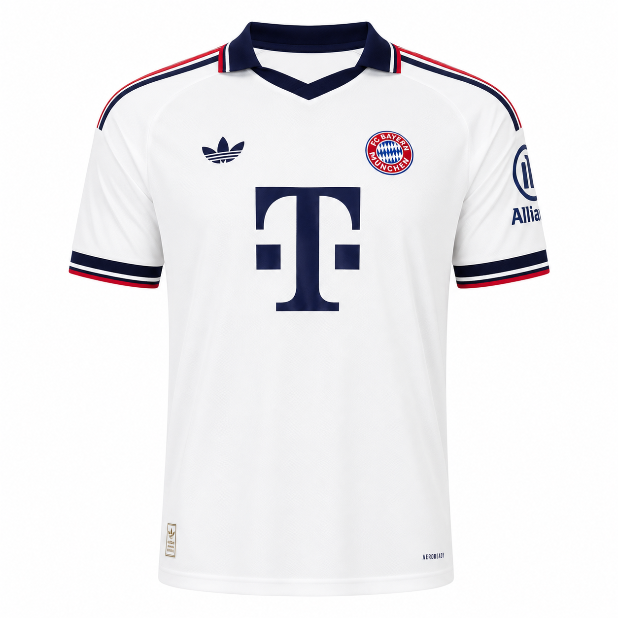 Camiseta Visitante Bayern Munich 26-27 vista frontal en Calidad 1:1