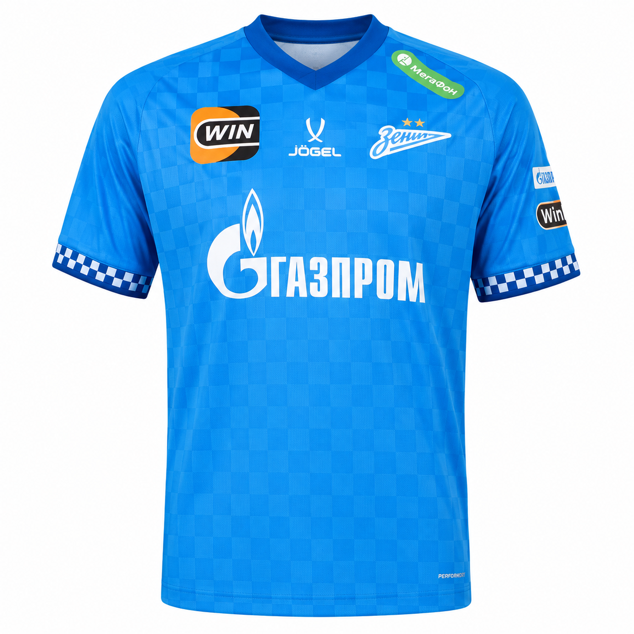 Camiseta Zenit 26-27 local con escudo y logos termosellados