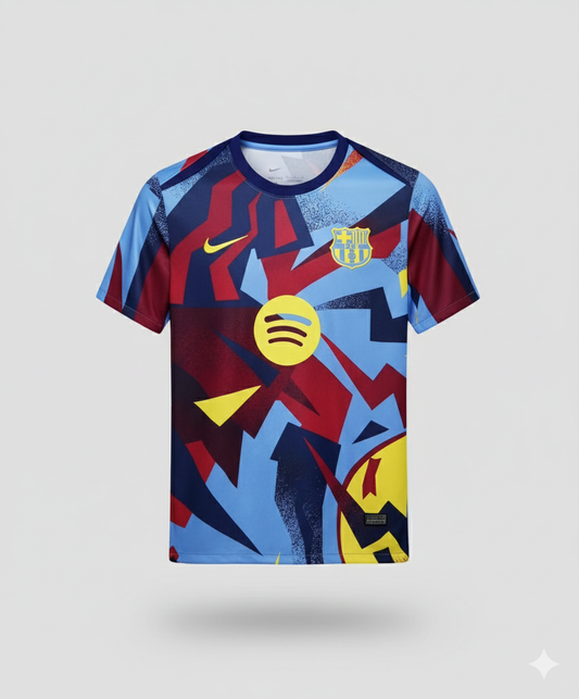 Camiseta Pre Partido Barcelona 25/26 Camiseta_pre_partido_azulgrana_FC_Barcelona_temporada_2025-2026 | Velocity Savage - Ropa Deportiva de Fútbol en Colombia