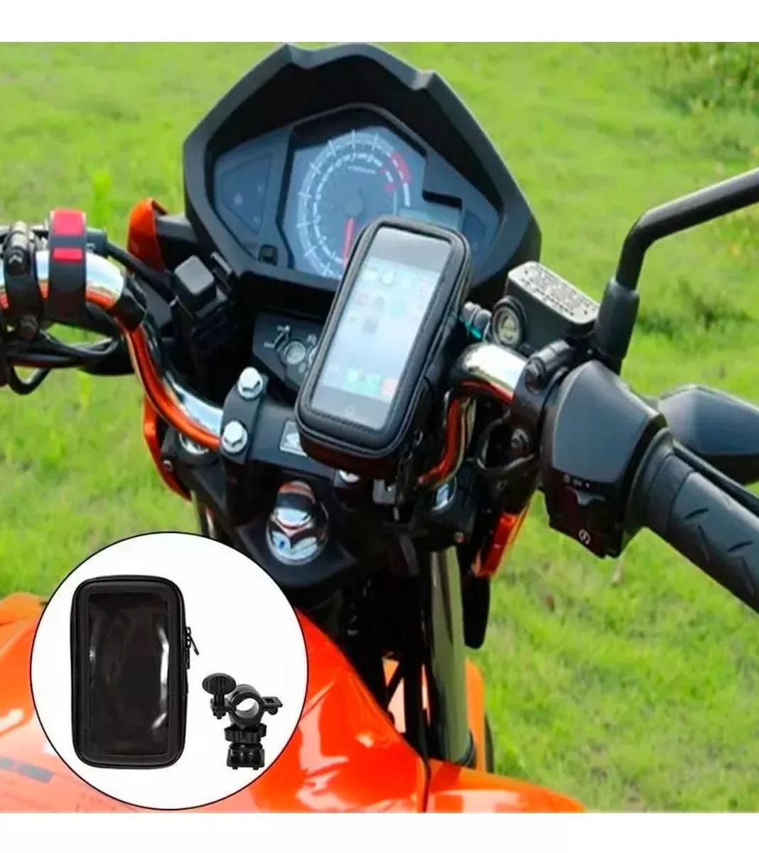 Soporte Porta Celular Moto Bolso Impermeable Estuche Bici - Velocity Savage