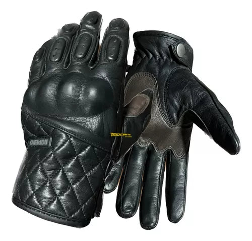 Guantes 100% Cuero Con Protecciones - Velocity Savage