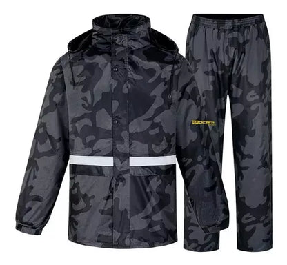 Impermeable Tipo Sudadera Camuflado Con Capota Y Estuche - Velocity Savage