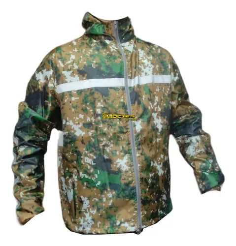 Chaqueta Camuflada Rompevientos Moto Bicicleta Reflectiva - Velocity Savage