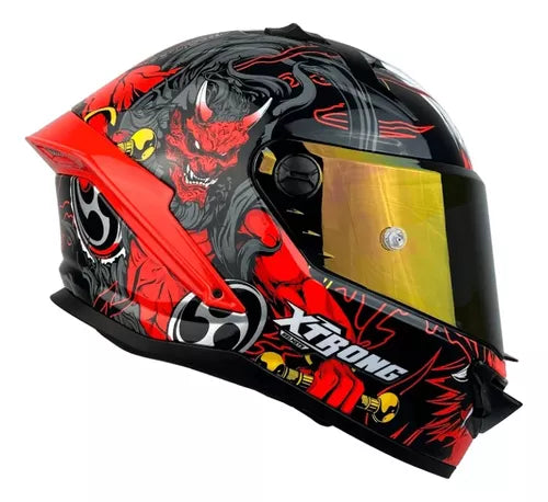 Casco Xtrong Integral Visor Magnético Deportivo Certificado - Velocity Savage