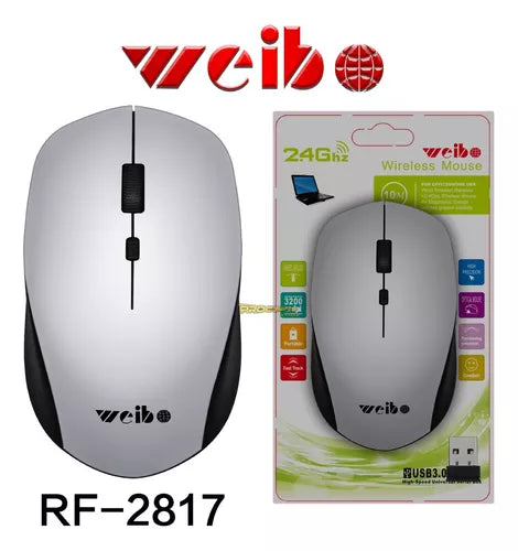 Mouse Inalambrico Usb Raton Weibo Alta Precisión Oficina - Velocity Savage