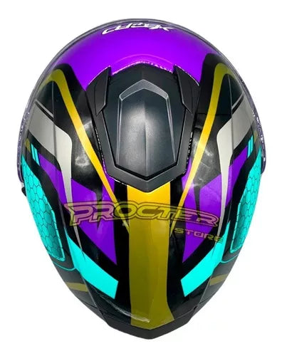 Casco Xecuro Certificado Doble Visor Transparente - Velocity Savage